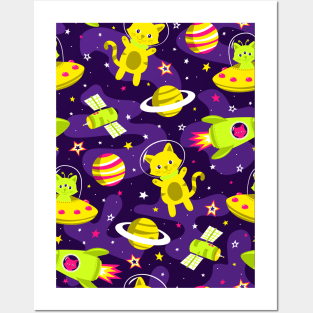 Cosmic Cats Posters and Art